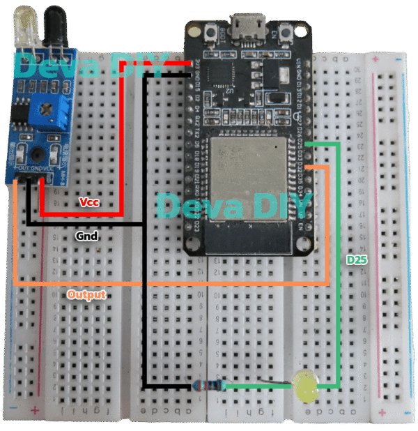 ESP32 + IR Sensor ตรวจจับวัตถุอินฟราเรด พร้อมโค้ดตัวอย่าง