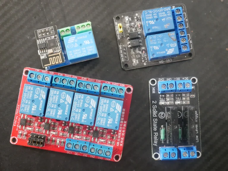 รูปโมดูลรีเลย์แบบ Active LOW แบบต่างๆ